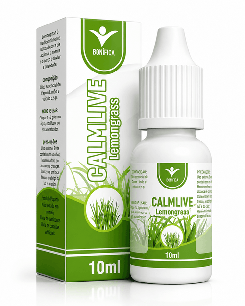 Calmlive Bonífica 10ml – Aromatizante Bucal de Lemongrass