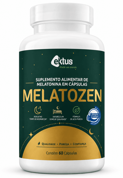 Melatozen Ektus 60 Cápsulas – Melatonina, Triptofano e Vitaminas