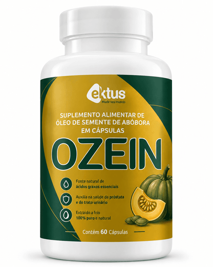 Ozein Ektus 60 Cápsulas – Óleo de Semente de Abóbora Ozonizado