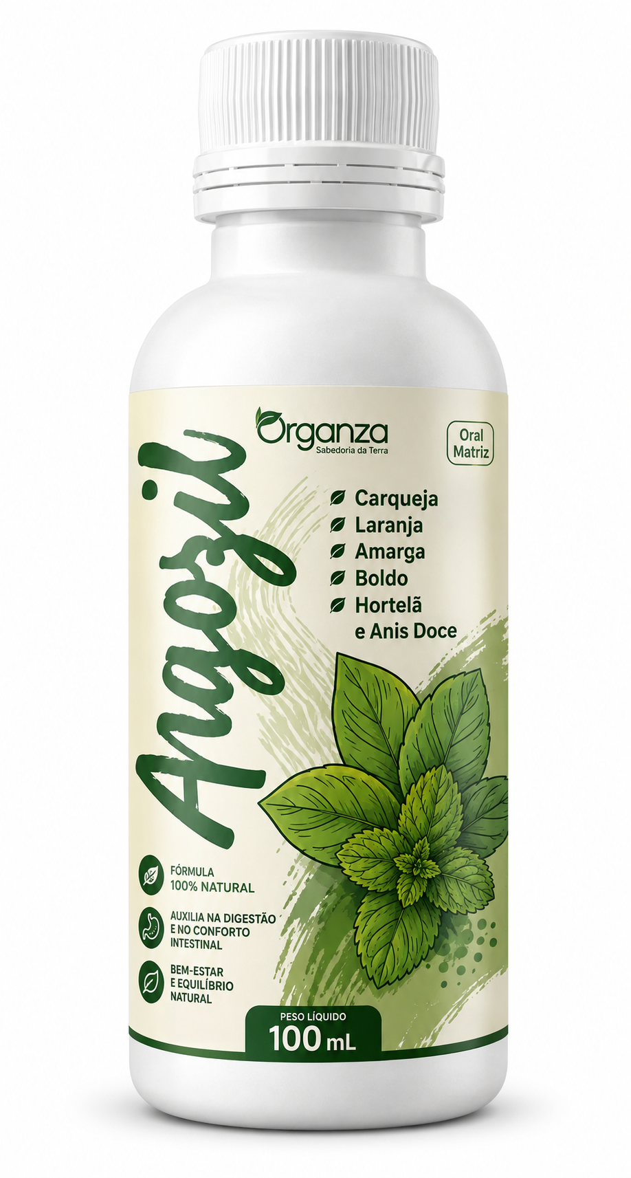 Amargozil Organza 100ml – O Aliado Digestivo Prático para o Seu Dia a Dia (Organza)