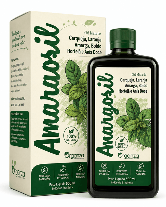 Amargozil Organza 500ml – Chá Misto de Ervas
