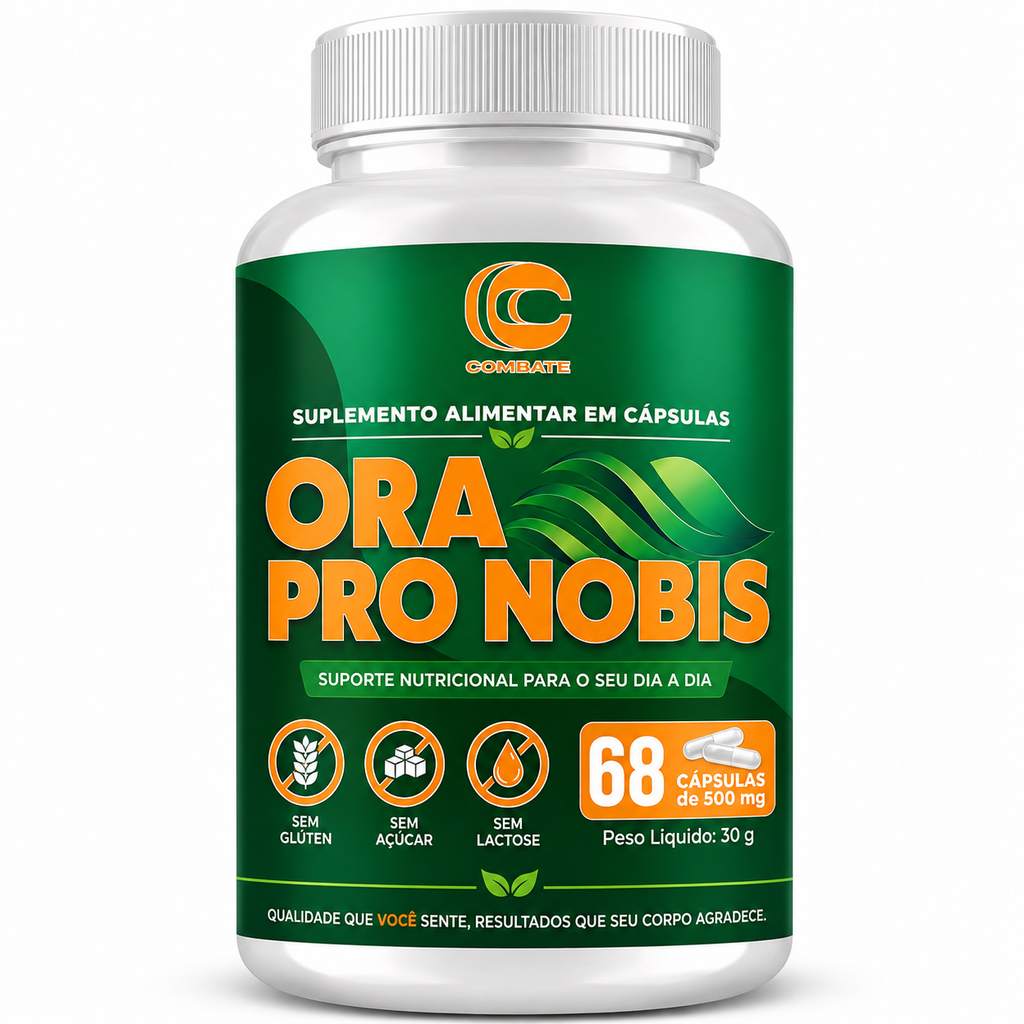 Ora Pro Nobis 60 Cápsulas (Combate) – Superalimento, Proteína Vegetal e Imunidade