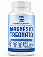 Magnésio Treonato 60 Cápsulas (Combate) – Memória, Sono Reparador e Foco Mental (Vitadrop)
