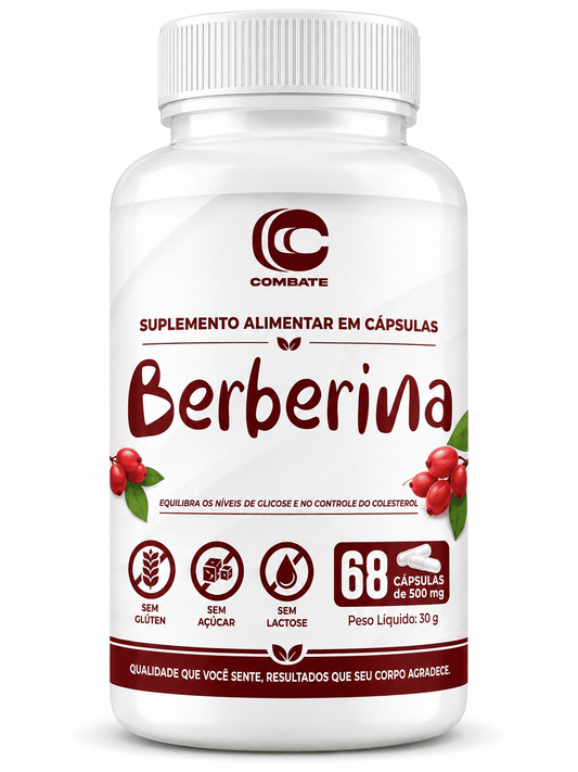 Berberina Combate 60 Cápsulas – Suplemento Alimentar
