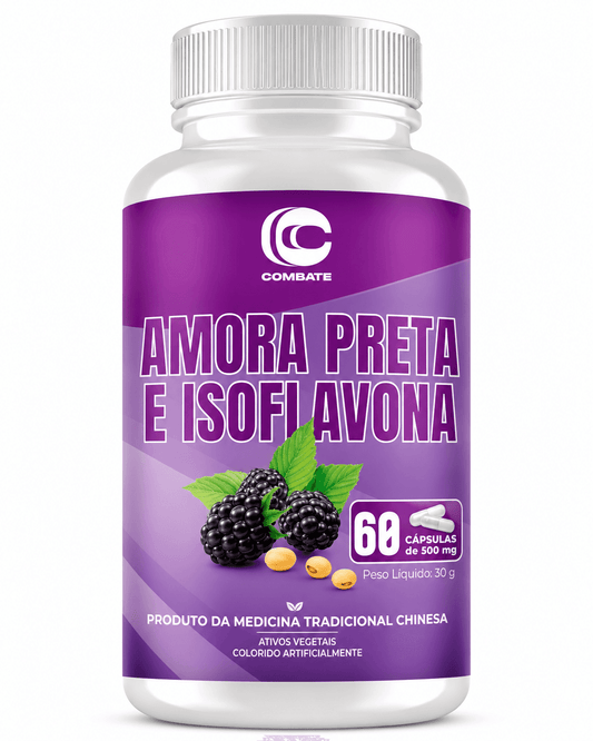 Amora Preta com Isoflavona Combate 60 Cápsulas – Suplemento Alimentar