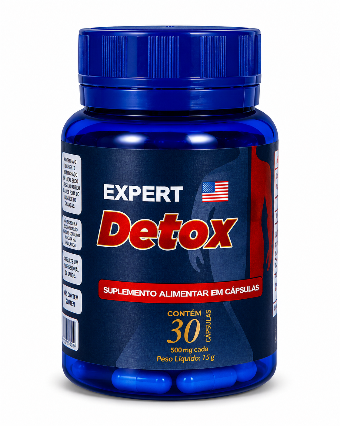 Expert Detox Diamond Expert 30 Cápsulas – Suporte Metabólico com Colina e Extrato de Laranja Moro