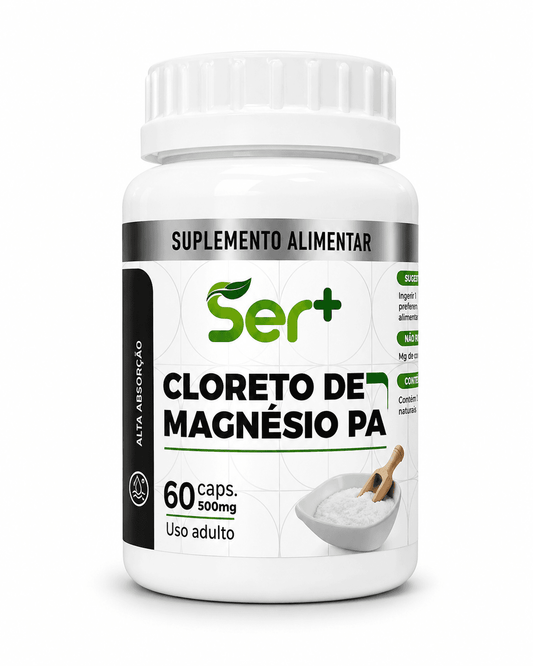 Cloreto de Magnésio Ser+ 500mg – 60 Cápsulas