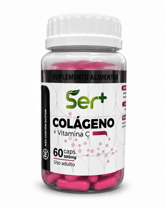 Ser+ Colágeno + Vitamina C 500mg – 60 Cápsulas