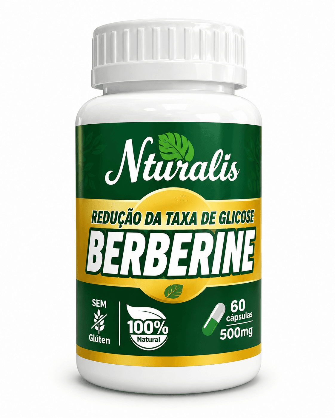 Berberine Naturalis 500mg – Berberina 60 Cápsulas
