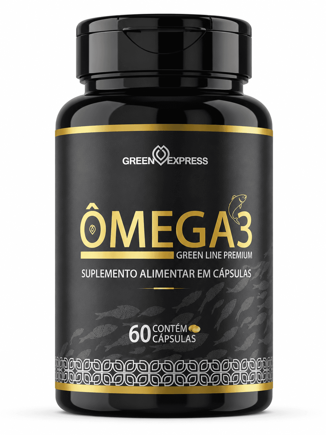 Ômega 3 Green Line Premium Green Express 60 Cápsulas – Óleo de Peixe