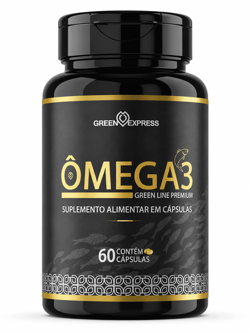 Ômega 3 Green Line Premium Green Express 60 Cápsulas – Óleo de Peixe