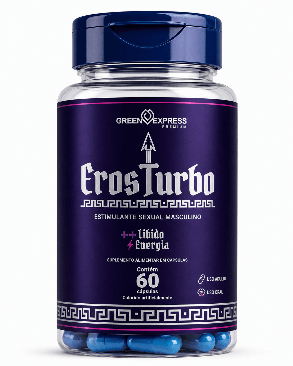 Eros Turbo Green Express 60 Cápsulas – Composto em Cápsulas