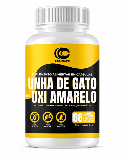 Unha de Gato com Uxi Amarelo Combate 60 Cápsulas – Composto Vegetal
