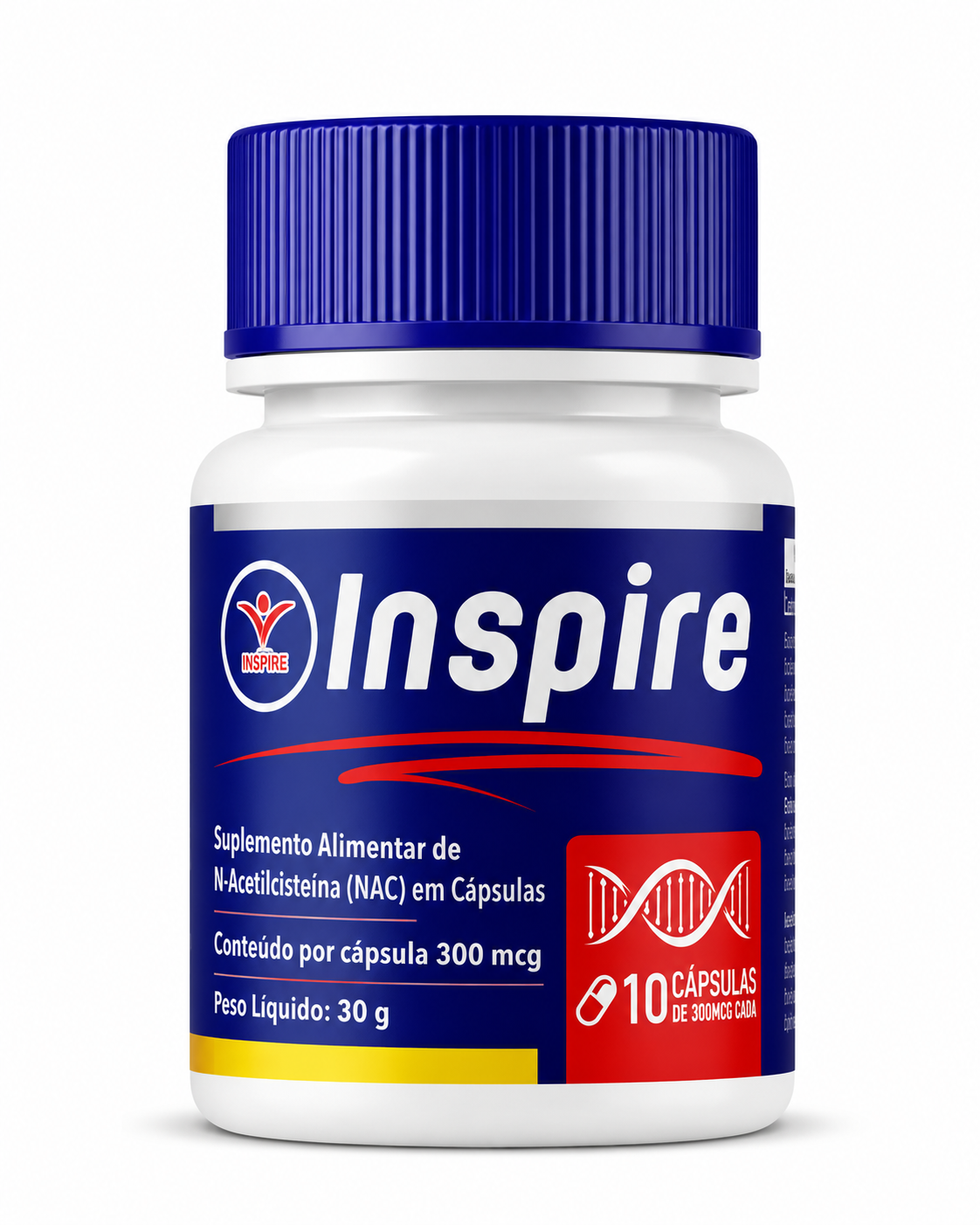 Inspire Bonífica – Suplemento de N-acetilcisteína (NAC) para Proteção Celular e Saúde Respiratória