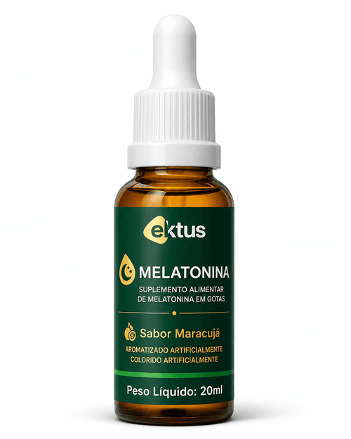 Melatonina em Gotas Ektus Sabor Maracujá 20ml – Suplemento Alimentar
