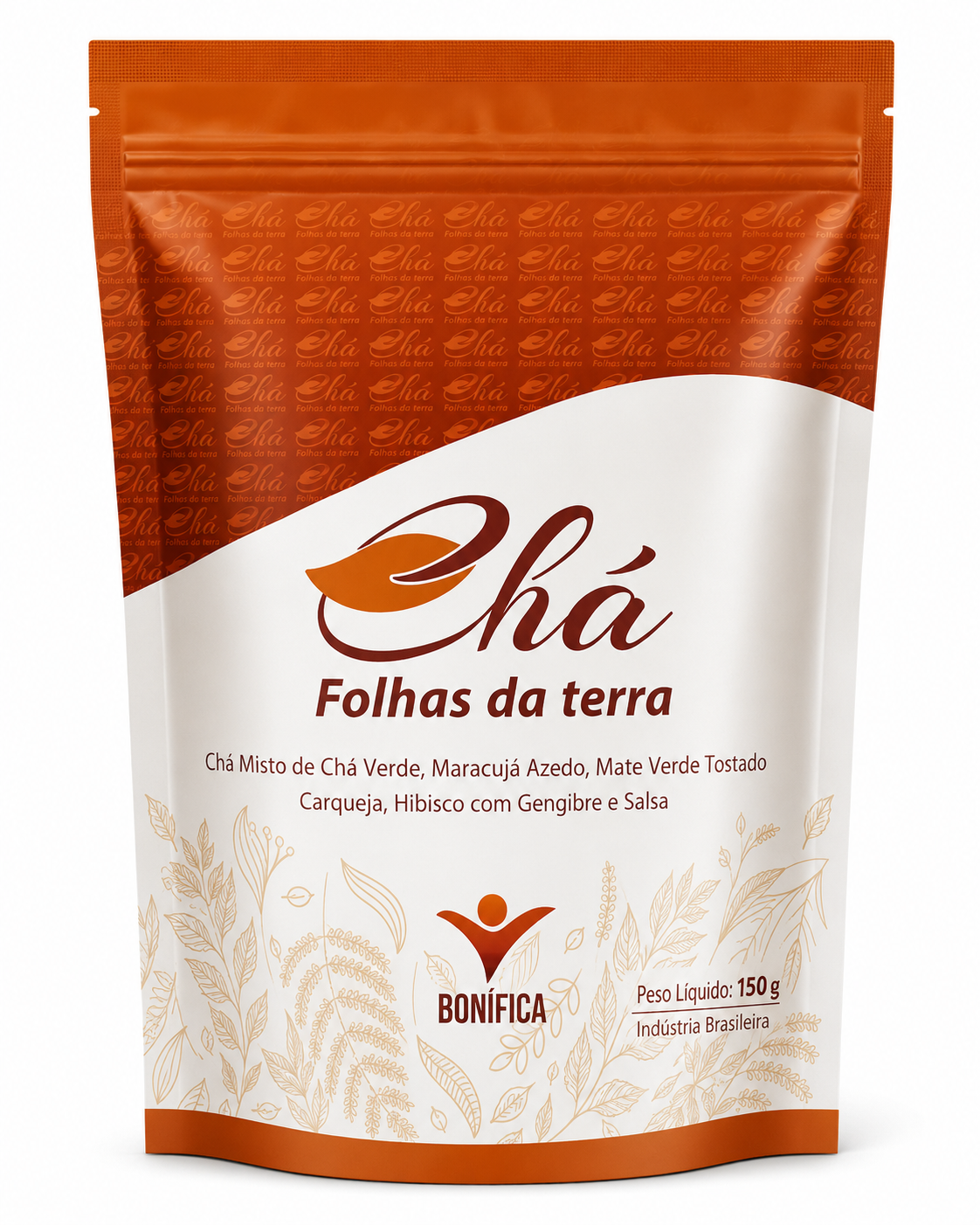 Chá Folhas da Terra Bonífica (130g) – Blend Detox de Chá Verde, Mate, Hibisco e Ervas Selecionadas