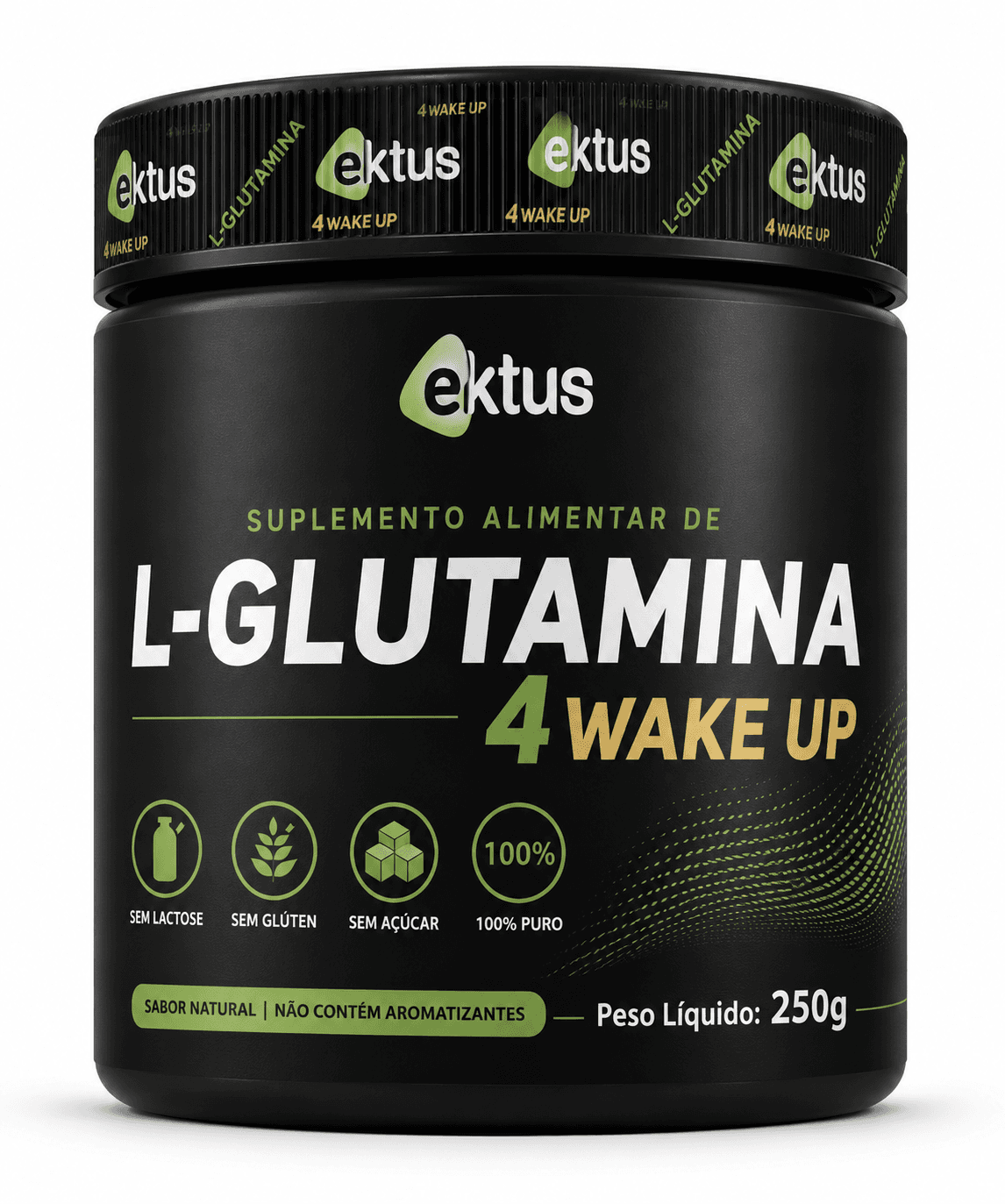 L-Glutamina 4 Wake Up Ektus 250g – Suplemento Alimentar