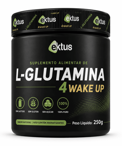 L-Glutamina 4 Wake Up Ektus 250g – Suplemento Alimentar