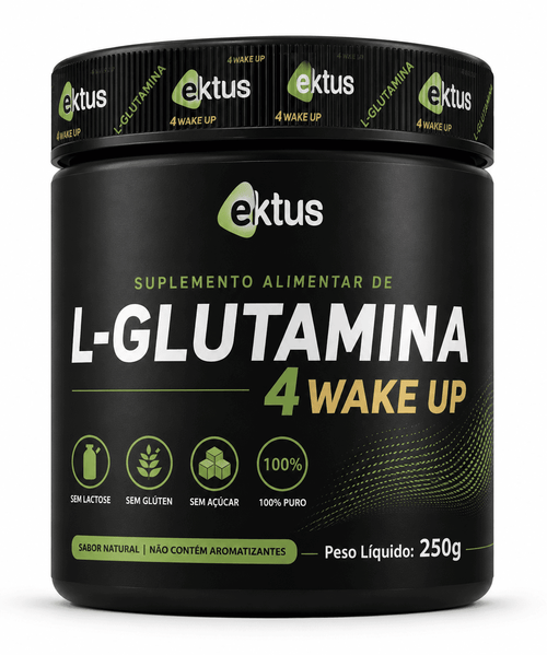 L-Glutamina 4 Wake Up Ektus 250g – Suplemento Alimentar