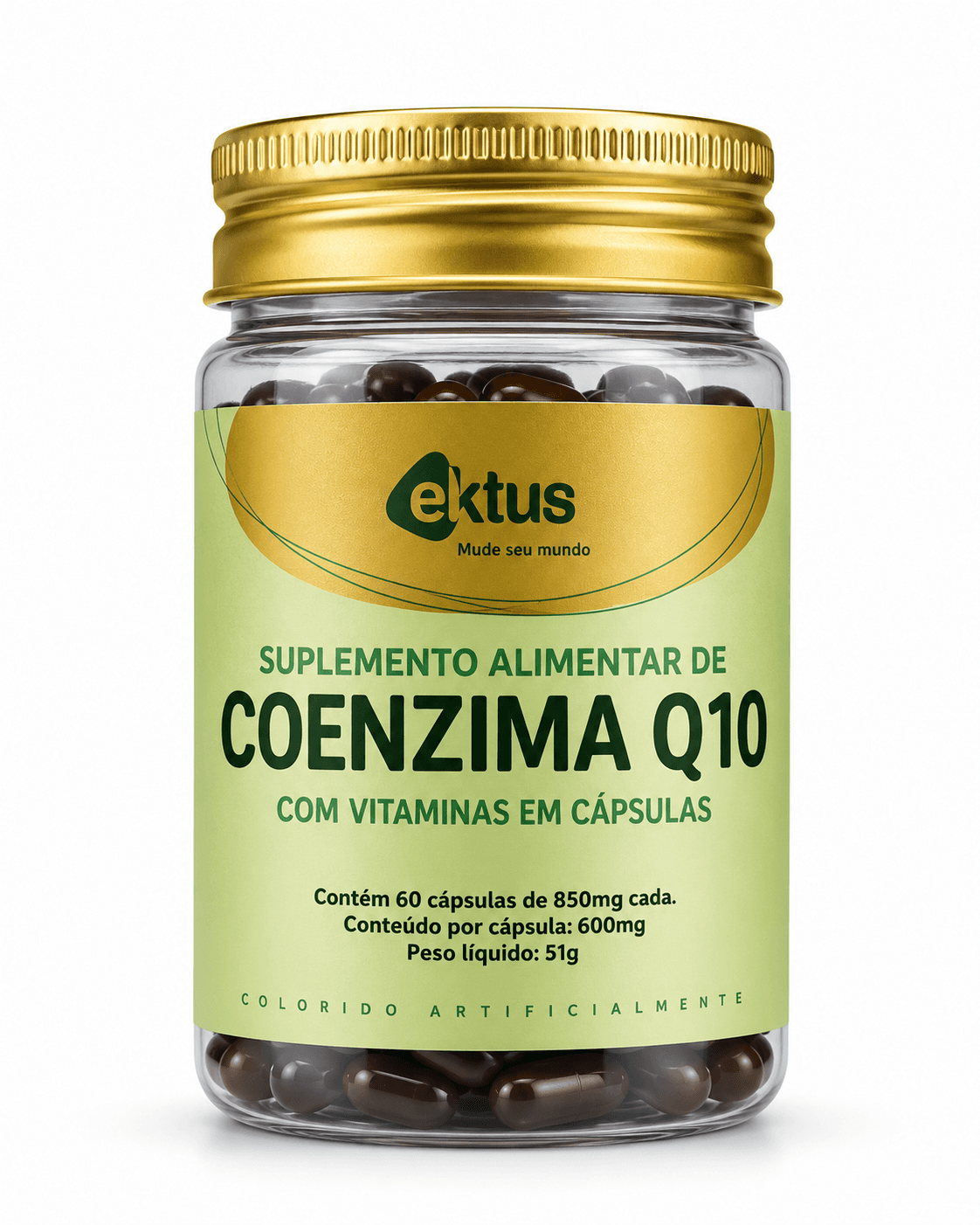 Coenzima Q10 com Vitaminas Ektus 60 Cápsulas – Suplemento Alimentar