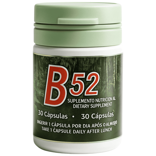 B52 – Fórmula Fitoterápica com Phyllanthus niruri, Smilax e Mais – 30 Cápsulas