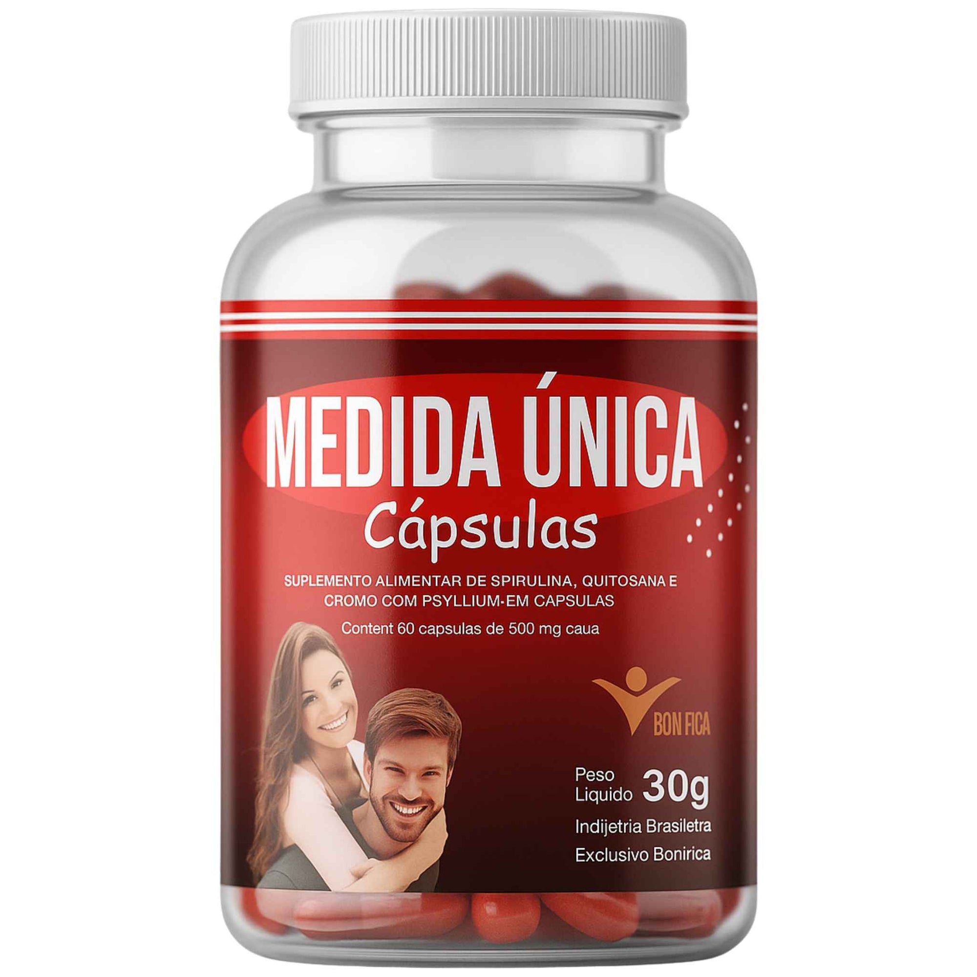 Medida Única Slim Bonifica – 60 Cápsulas – Auxilia no Controle de Peso e Bem-Estar