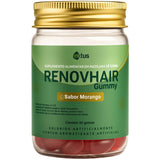 Renov Hair Gummy – Sabor Morango – Suplemento Capilar com Micronutrientes – 30 Gummies