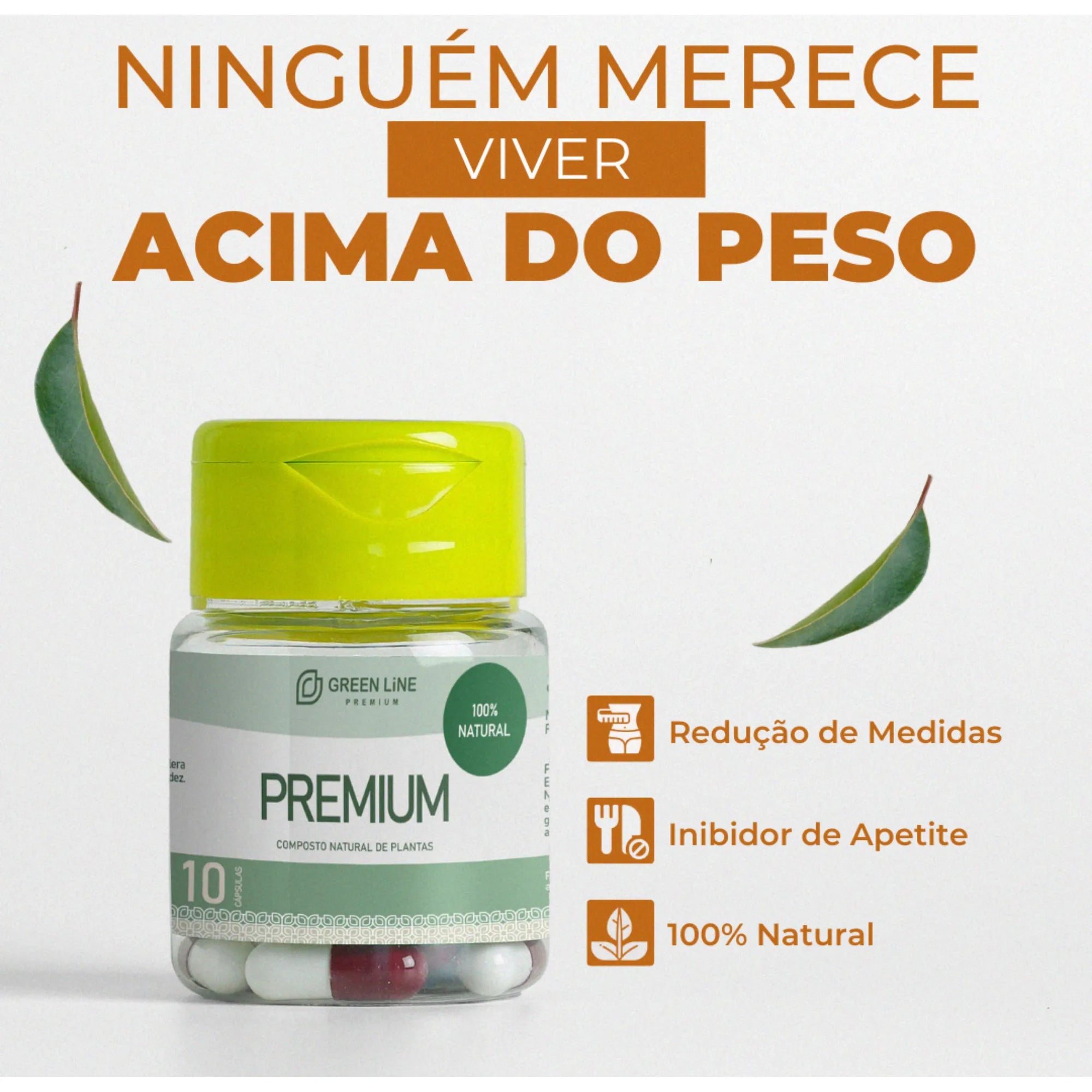 Premium Green Line 10 Cápsulas – Energia, Vigor e Disposição