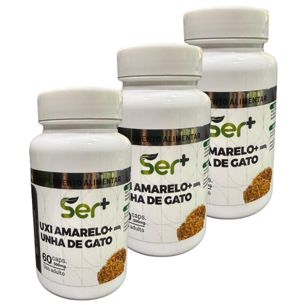 Suplemento de Uxi Amarelo e Unha de gato 60 Cápsulas🔥OFERTA ESPECIAL — COMPRE 3 • LEVE 5🔥