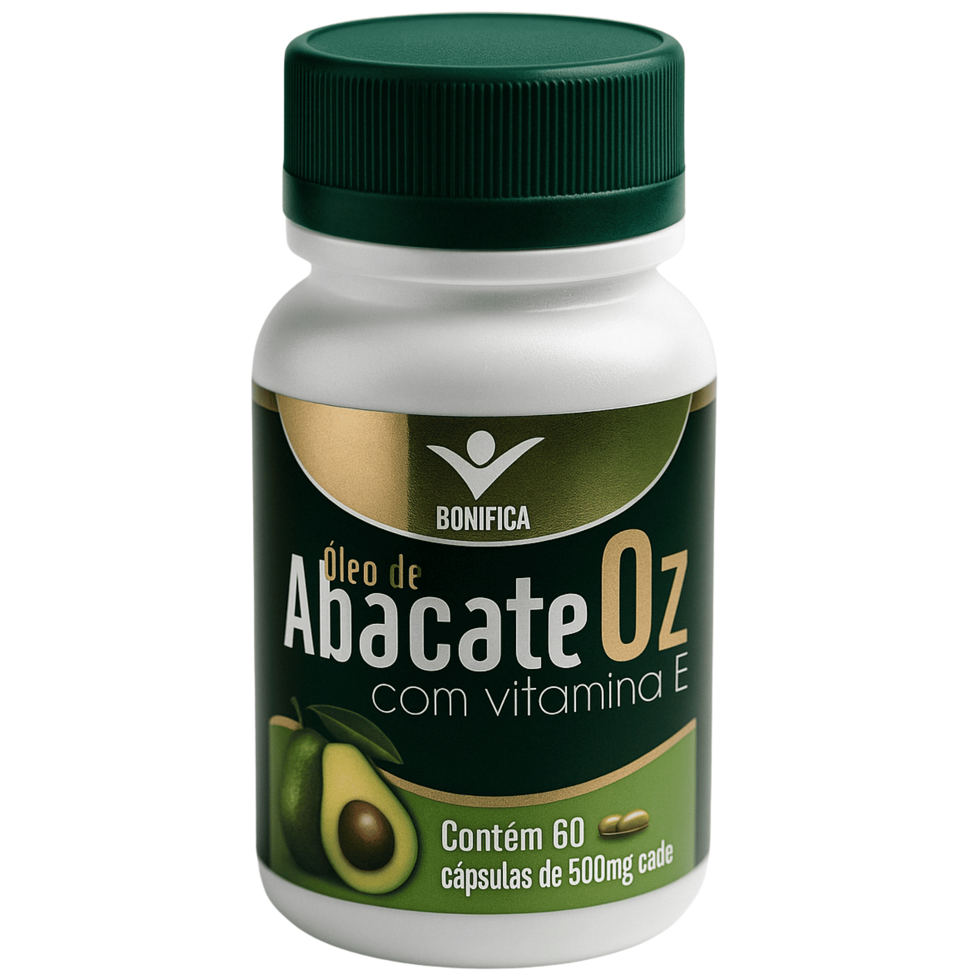 Óleo de Abacate Ozonizado Bonifica – 60 Cápsulas – Suporte à Saúde Cardiovascular e Imunológica