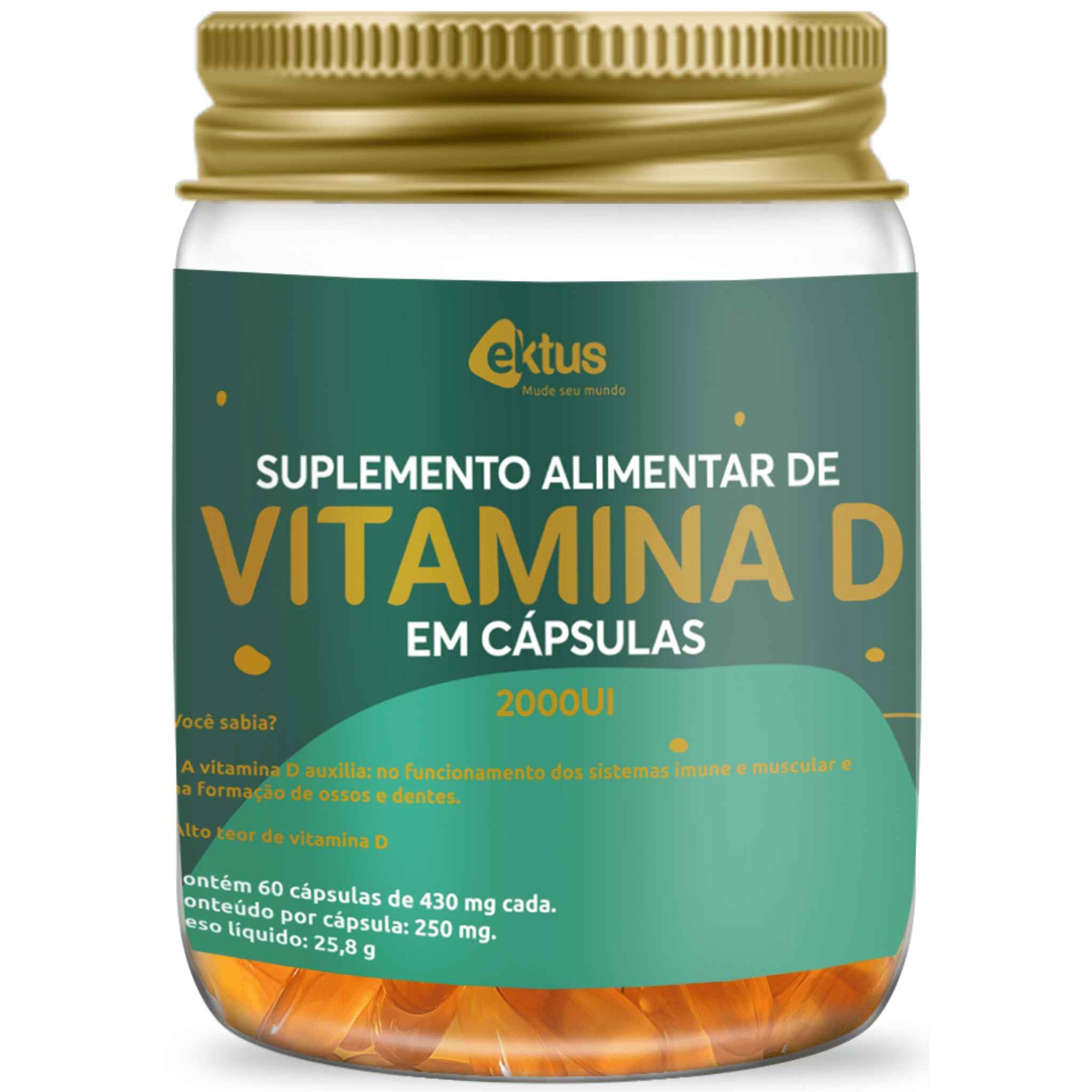 Vitamina D 60 Cápsulas – Suplemento de Vitamina D3