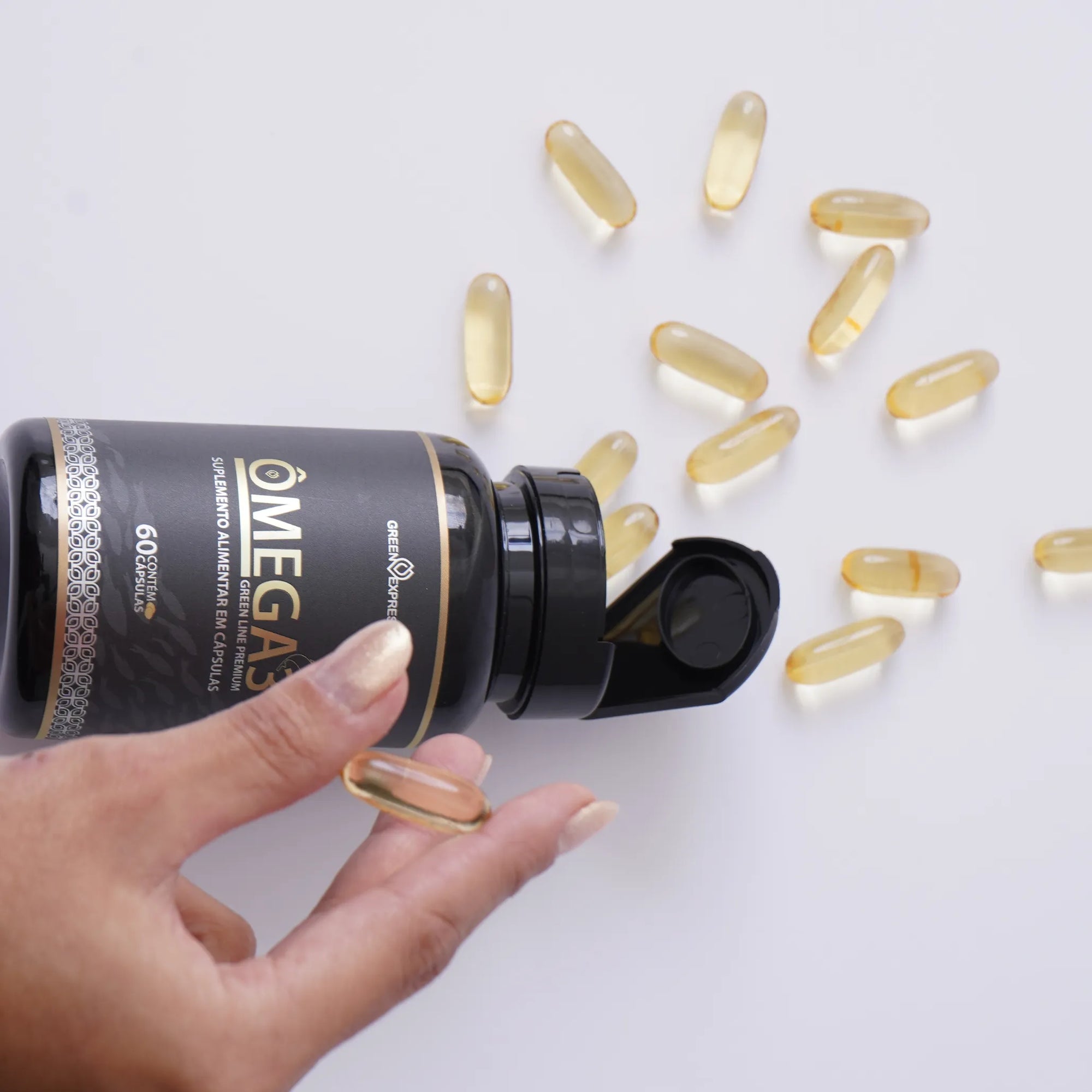 Ômega 3 Green Line 60 cápsulas – Saúde do Coração, Cérebro e Bem-Estar