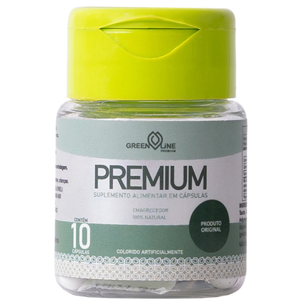 Premium Green Line 10 Cápsulas – Energia, Vigor e Disposição