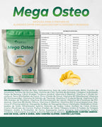 Suplemento Mega Osteo em Pó Sabor Banana 300g (Organza) – Ossos, Articulações e Imunidade