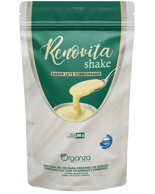 Renovita Shake Organza 300g Sabor Leite Condensado – Vitaminas e Minerais