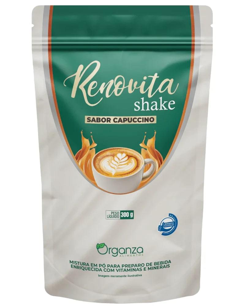 Renovita Shake Capuccino Organza 300g – Vitaminas e Minerais