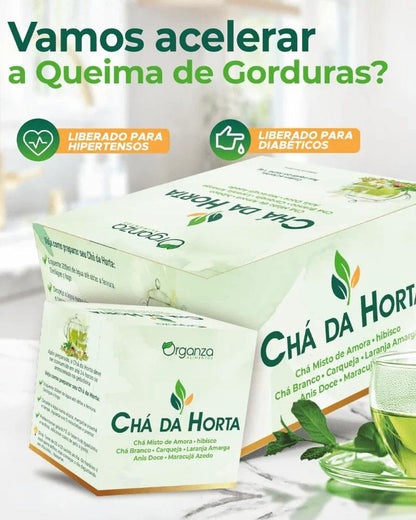 Chá da Horta Organza 64 Sachês – Chá de Ervas Prático