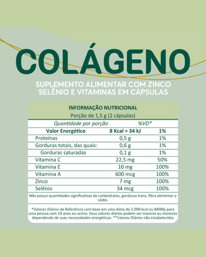 Colágeno Hidrolisado Ektus 60 Cápsulas – Suplemento Alimentar