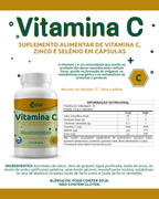 Vitamina C 1000mg + Zinco e Selênio Ektus – Imunidade, Colágeno e Proteção Antioxidante (Ektus)