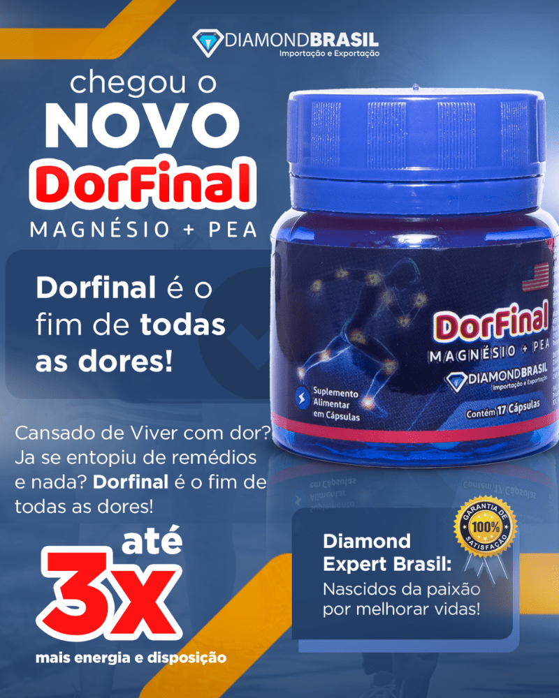 DorFinal – Composto Avançado de Magnésio e PEA para Alívio de Desconfortos Físicos e Tensão Muscular