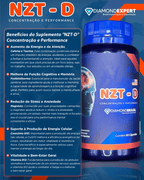 NZT-D Diamond Expert 60 Cápsulas – Nootrópico de Alta Performance para Foco, Memória e Energia Mental