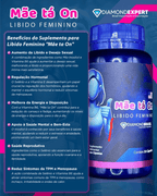Mãe tá On Diamond Expert 30 Cápsulas – Estimulante Feminino: Libido, Regulação Hormonal e Bem-Estar
