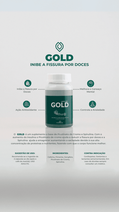 Gold Green Line – Picolinato de Cromo e Spirulina