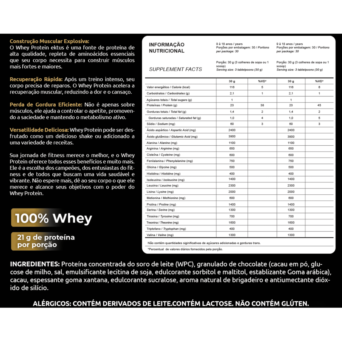Whey Protein Brigadeiro –  900gr