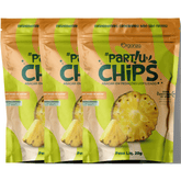 Chips de Abacaxi Liofilizado Partiu - 20gr c/ 3 unidades