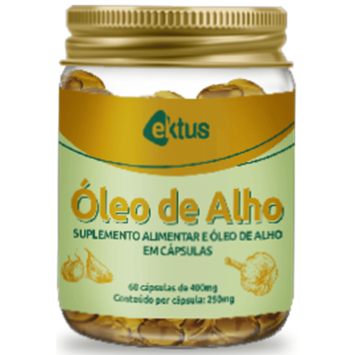 Óleo de Alho Ektus - 60 cápsulas