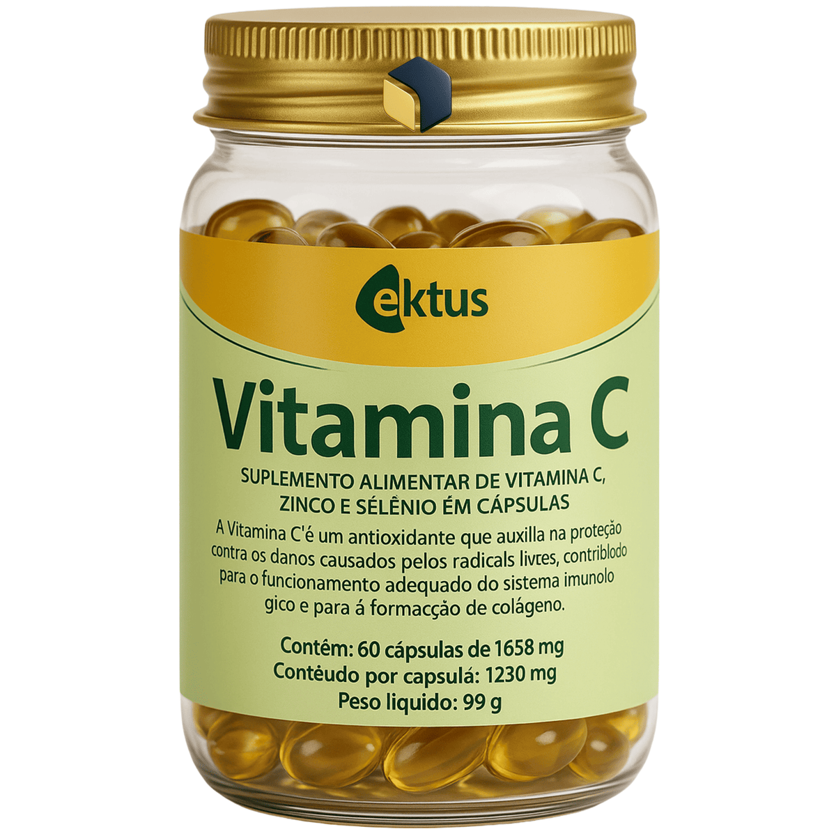 Vitamina C + Zinco + Selênio - 60 cápsulas