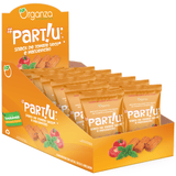 Partiu Snack Tomate Seco e Manjericão 30g – Display com 14 Snacks Naturais